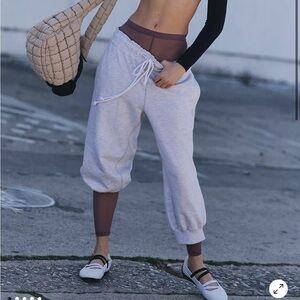 Free People flutter cropped jogger